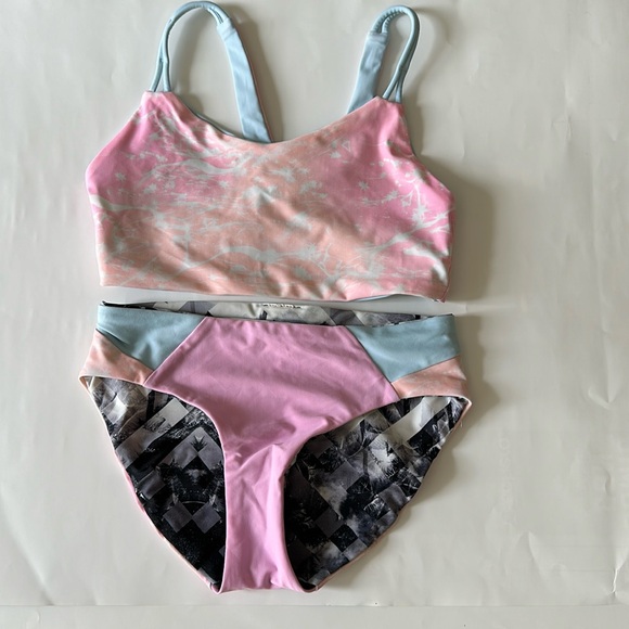 Ivivva Reversible Girl’s 2 Piece Swim Set - Picture 1 of 9